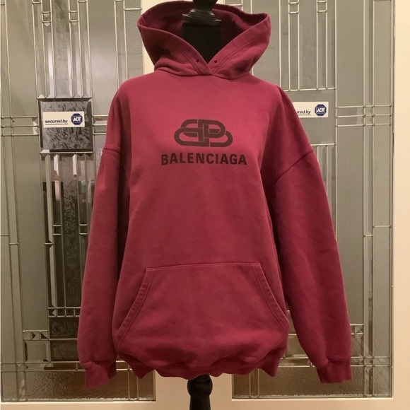 Balenciaga Red Sweatshirt Hoodie